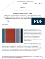 Cuba-EUA - Estourou A Guerra Fria - Opinião - EL PAÍS Brasil