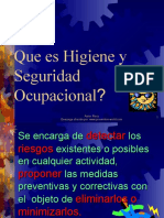 Que Es Higiene y Seguridad Ocupacional