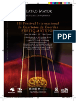 ALTA Programa de Mano - Festival Internacional de Cuartetos de Cuerda PDF