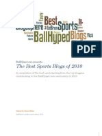 The Best Sports Blogs of 2010 Book