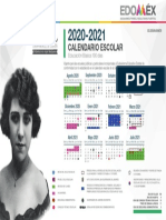 Calendario Escolar Edomex 2020-2021