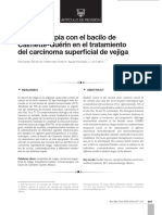 Inmunoterapia Con BCG en Tratamiento Del Carcinoma Superficial de Vejiga