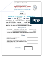 SEGUNDO INFORME DE FÍSICA III (Campo Eléctrico de Cargas Puntuales) .UNSAAC PDF