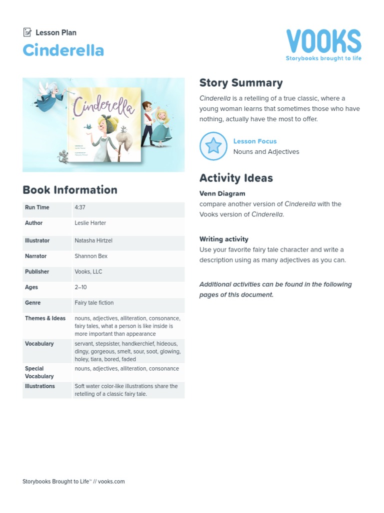 Cinderella: Story Summary | PDF | Cinderella | Adjective