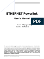 ETHERNET Powerlink: User's Manual