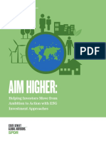 Aim Higher Helping Investors Move From Ambition To Action With ESG Investment Approaches