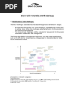 Materiality Matrix: Methodology: 1. Identification of Main Challenges