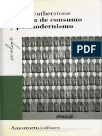 Mike Featherstone Cultura de Consumo y Posmodernismo PDF