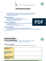 LS and EAL PERSONAL PROJECT TEMPLATE