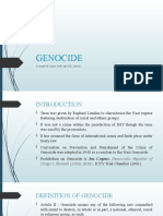 Genocide: A Targeted Crime With Specific Intent