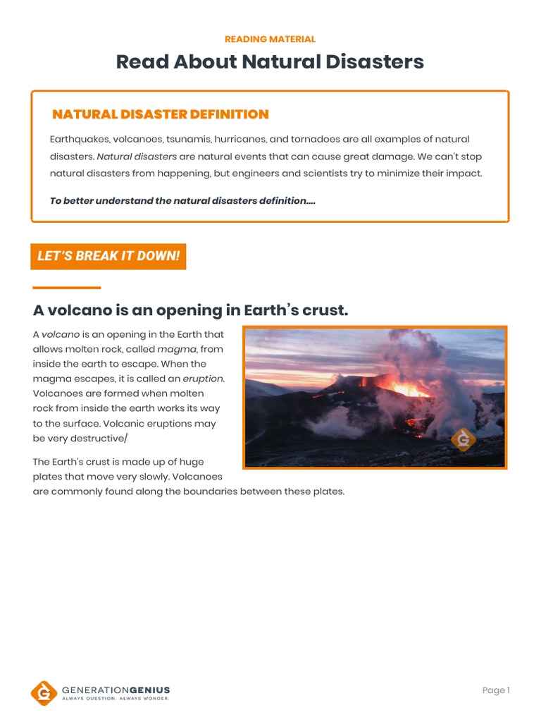 Understanding Natural Disasters | PDF | Natural Disasters | Earthquakes