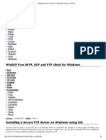 Installing A Secure FTP Server On Windows Using IIS - WinSCP PDF