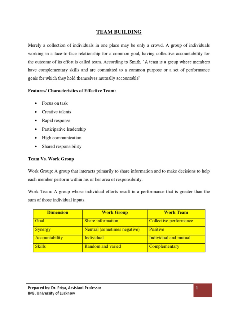 Attributes of Successful Teams | PDF | Goal | Leadership