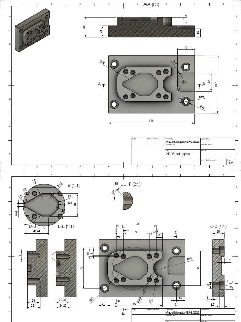 2D Technical Drawing Strategies | PDF