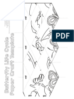 Butterfly Life Cycle Craft Template PDF