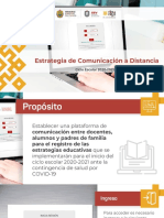 Estrategia de Comunicación a Distancia