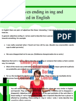 Adjectives Ending in Ing and Ed in English - Karen Sofia Yarce Lopez 7B.
