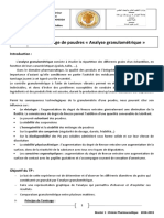 TP N°02 Tamisage de Poudres Analyse Granulométrique