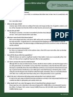 Epizootic Hemorrhagic Disease in White-Tailed Deer: Frequently Asked Questions