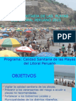 Calidad Sanitaria de Las Playas Del Litoral Peruano - DIGESA