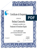 Certificato - Di - Frequenza - Fondamenti Di Giornalismo Digitale PDF