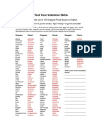 Test Your Grammar Skills: Really Useful List of 100 Irregular Plural Nouns in English