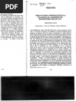 Kant. Ensayo para Introducir en La Filosofía El Concepto de Magnitudes Negativas PDF