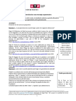 Al Término de La Sesión, El Estudiante Redacta Un Párrafo Utlizando La Estrategia Argumentativa de La Generalización