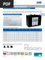 GNB Sonnenschein GF 06 180 V 6v Ah Lead Acid Battery gf06180v gf06180v Data Sheet