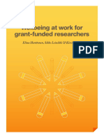 Wellbeing strategies for grant-funded researchers