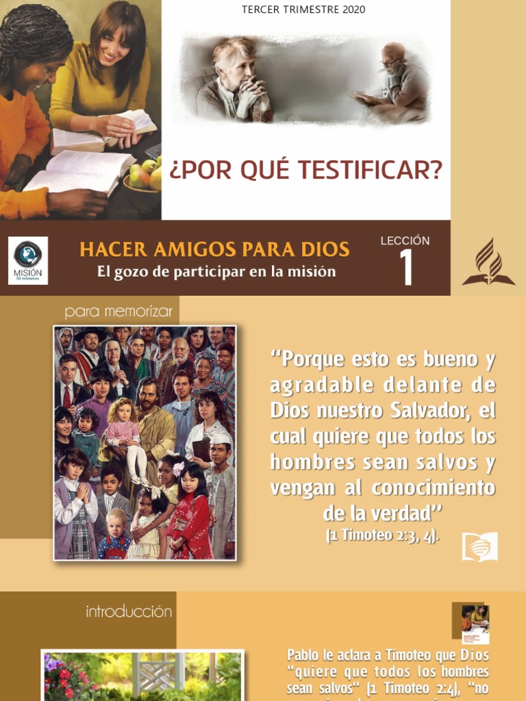 Lección 1-Por Qué Testificar | PDF | Salvación | Jesús