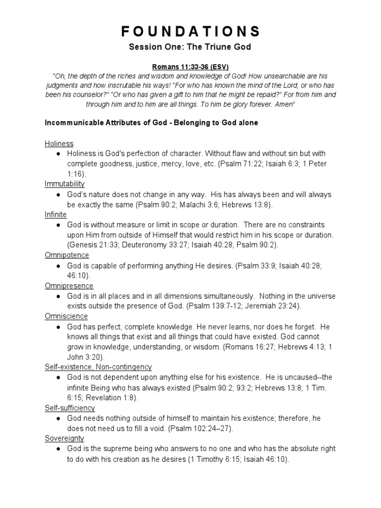 Understanding the Triune God | PDF | God The Father | Oneness ...