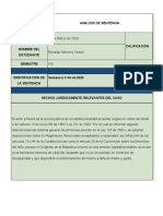 Analisis de La Sentencia C - 34 de 2020 Ronaldo