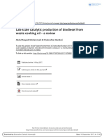 Lab-scale catalytic production of biodiesel from waste cooking oil – a review 2017