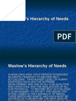Maslow S Hierarchy of Needs