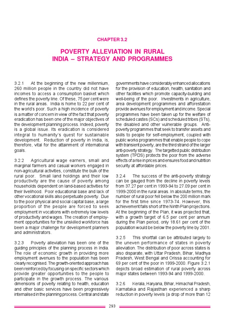 Rural Poverty Alleviation Strategies in India | PDF | Poverty | Poverty ...