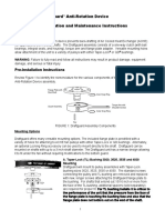 Draftguard Anti-Rotation Device Installation and Maintenance Instructions