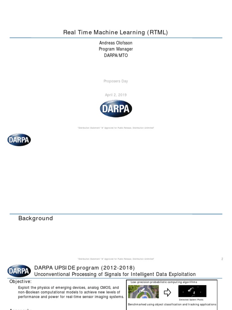 Real Time Machine Learning Proposers Day - v3 | PDF | Real Time ...