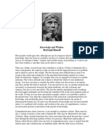 Russell Bertrand - Knowledge and Wisdom.pdf