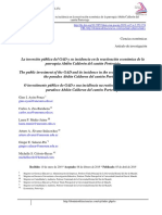 Inversión Pública Reactiva Economía