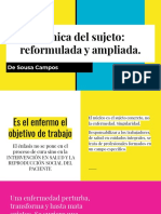 Clínica Del Sujeto: Reformulada y Ampliada.