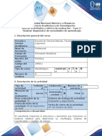 Guía de Actividades y Rúbrica de Evaluación Fase 2 Realizar Diagnóstico de Necesidades de Aprendizajee