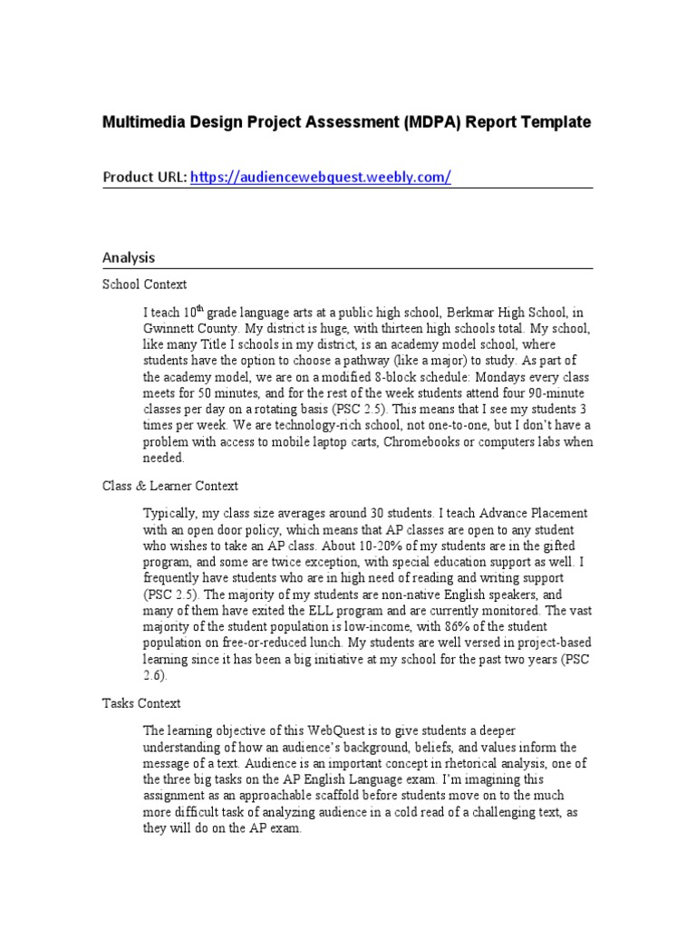 Multimedia Design Project Assessment Guide | PDF | Multimedia | Persuasion