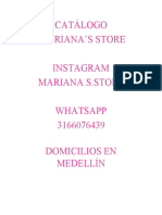 Mariana's Store Catálogo