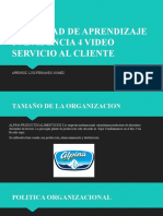 Actividad de Aprendizaje 14 Evidencia 4 Video Servicio