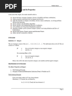 Chapter 1: Integers and Its Properties