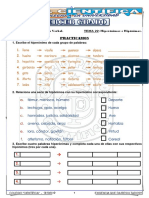 Tema 22-3er Grado Primaria - Raz. Verbal - Hiperónimos e Hipónimos