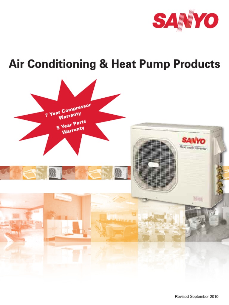 Sanyo HVAC Catalog PDF Air Conditioning Hvac