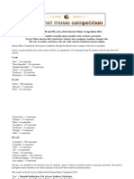 Results in I, II and III Cycles of The Internet Music Competition 2014