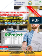 Brochure Metrados, Costos, MS Project PDF